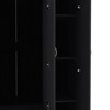 SEVOBAL Armoires Wardrobe with Three Doors Two Drawers Four Shelves and Hanging Rod for Bedroom Storage, Black, 35.4"*19.7"*71.1" - 3 of 4