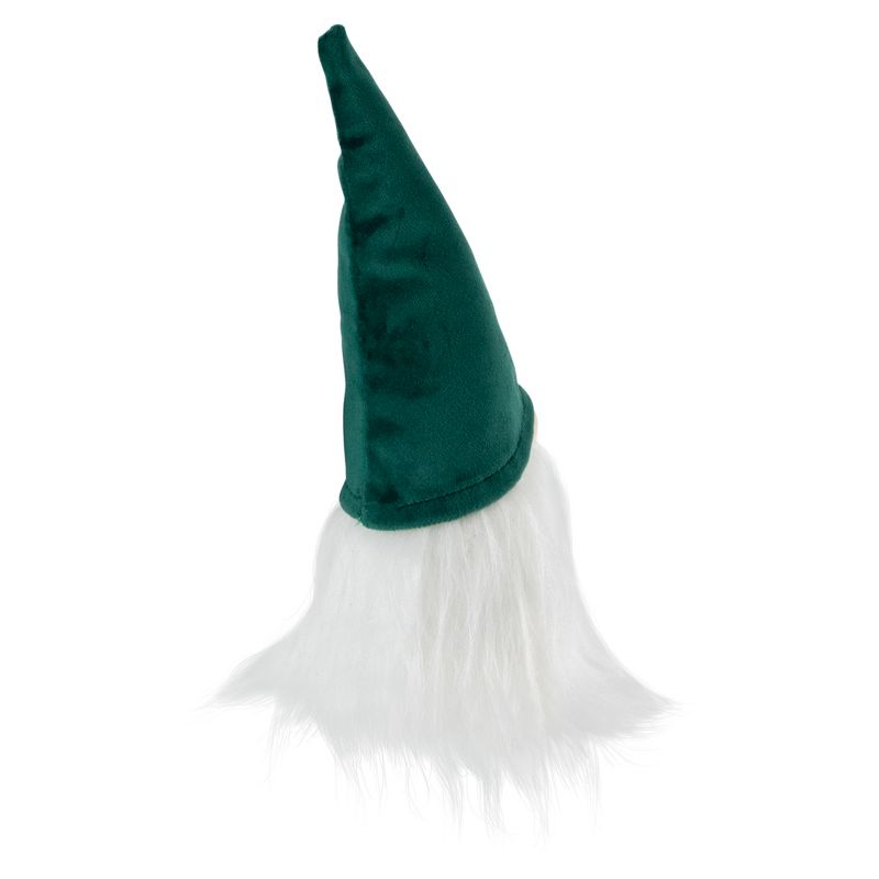 Northlight 8" Dark Green and White Gnome Tabletop Christmas Decoration, 4 of 5