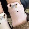 Anna-Kaci Women's 3-Pair No-Show Socks with Embroidered Dog Design and Soft Knit Low-Cut Fit for Everyday Comfort - 3 of 4