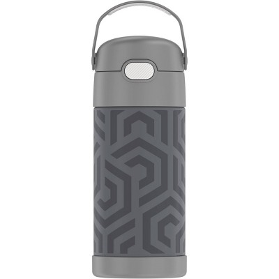 Thermos 12oz FUNtainer Water Bottle with Bail Handle - Gray Waves