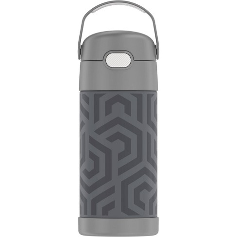 Thermos 12oz Funtainer Water Bottle With Bail Handle Gray Waves Target