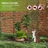 Walk-in Crop Cage, Plant Protectors from Animals with Roll Up Zippered Door, 3.9' x 3.9' x 5.9' - 4 of 4
