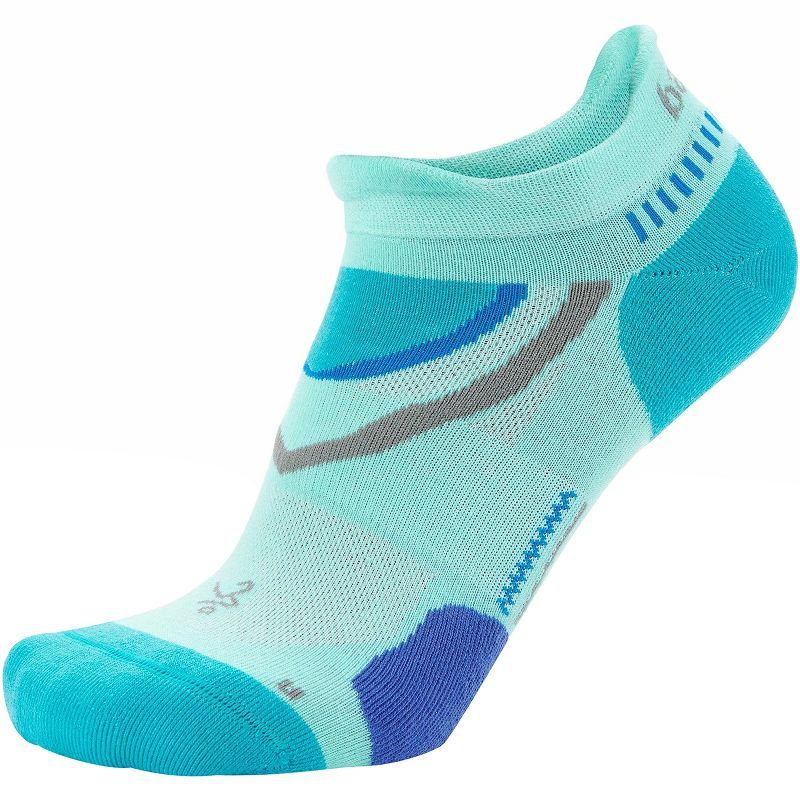 Balega Ultra Glide No Show Running Socks - Light Aqua/Lake Blue, 1 of 2