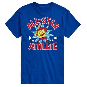 Men's - SpongeBob SquarePants - Baseball All Star Short Sleeve Graphic T-Shirt - 1 of 4