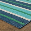 Oriental Weavers Meridian 3'7" x 5'6" Machine Woven Rug in Blue - 2 of 4