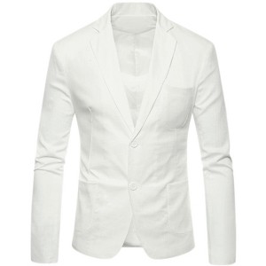 Lars Amadeus Men's Solid Slim Fit One Button Lightweight Sports Coats - 1 of 4