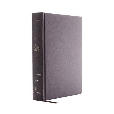 The Niv, Open Bible, Hardcover, Gray, Red Letter Edition, Comfort Print - by  Thomas Nelson