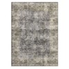 Machine Washable Area Rug Vintage Floral Non Slip Rug Foldable Stain Resistant Rugs Distressed Low Pile Indoor Carpet for Bedroom Living Room - 4 of 4