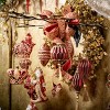 15'L Sullivans Christmas Red Ribbon With Gold Brocade, Red-Gold - 4 of 4