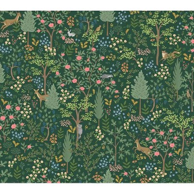 Rifle Paper Co Woodland Emerald Peel And Stick Wallpaper Target   GUEST 4acfa402 B2d9 45c8 96cc 90cb003cb6ae