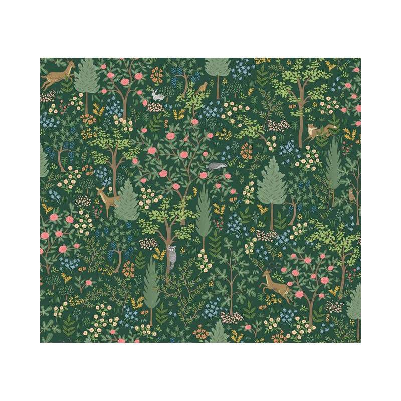 Rifle Paper Co. Woodland Emerald Peel and Stick Wallpaper, 1 of 8