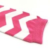 Wrapables Colorful Baby & Toddler Leg Warmers 1, Chevron Hot Pink and White - 2 of 2