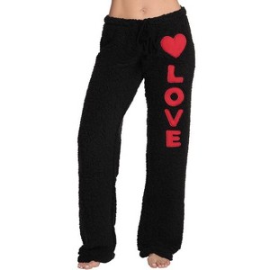 Just Love Womens Plush Faux Sherling Soft Pajama Pants - PJ Bottoms Sleepwear - 1 of 3
