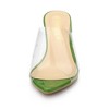 Allegra K Women's Clear Chunky Heel Slides Sandals Mules - 3 of 4