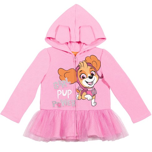 Paw Patrol Skye Infant Baby Girls Zip Up Costume Hoodie Pink 18 Months :  Target