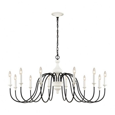 Elk Home Val De Loire 12 - Light Chandelier in  White