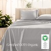 400 Thread Count Organic Cotton Sateen Bed Sheet Set by Bare Home - 2 of 4