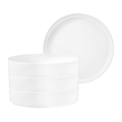 Frieling Seltmann Weiden Good Mood Bowl 10.2 Inch, White, Set of 4