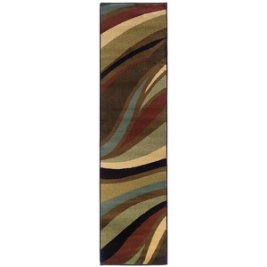 Oriental Weavers Hudson 2666F Brown/ Multi Indoor Area Rug - 1'10" x 7'6" - 1 of 4