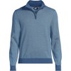 Lands' End Men's Long Sleeve Fine Gauge Cotton Quarter Zip Sweater - 3 of 4