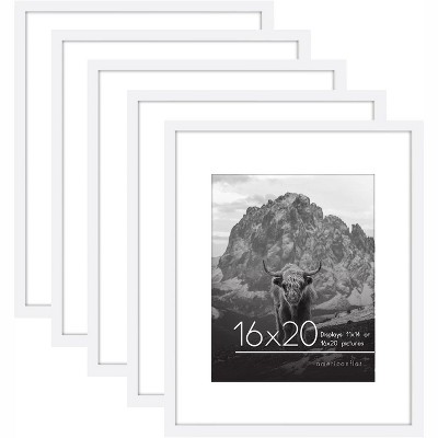 Americanflat Picture Frame with plexiglass - Hanging Hardware For Horizontal and Vertical Display