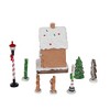 Kurt Adler 1.6-5.1-Inch Battery Operated Multicolor LED Lighted Gingerbread House 8-Piece Set - 4 of 4