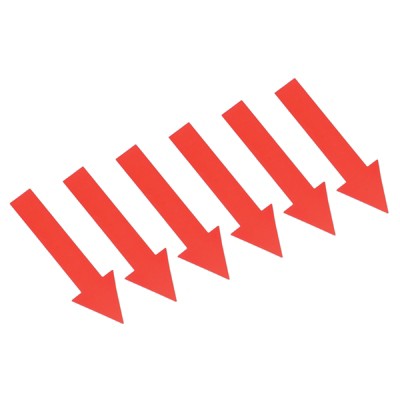 Unique Bargains PVC Waterproof Removable Self-Adhesive Wall Marking Arrow Sticker
