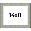 PosterPalooza | Photo Size Sculpted Blue Picture Frame - UV Acrylic, Foam Board Backing, Hanging Hardware - 2 of 4