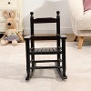 Yinvani Brown Children's Oak Rocking Chair - 4 of 4