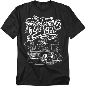 Fear And Loathing In Las Vegas Desert Drive Mono Adult T-Shirt - 1 of 4