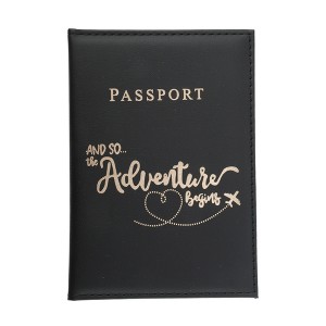 Unique Bargains Letters Design Passport Holder 1 Pc - 1 of 4