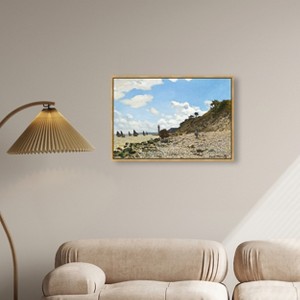 Art Remedy Monet - The Beach at Honfleur Classic Monet Art Prints Framed - 1 of 4