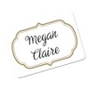 Avery Flexible Adhesive Name Badge Labels, 3 3/8 x 2 1/3, White/Gold Border, 120/PK - 2 of 4