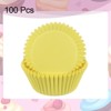 Unique Bargains Greaseproof Disposable Standard Size Cake Cookie Baking Cups 100 Pcs - 3 of 4