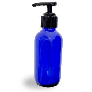 Royal Massage Boston Round Glass Bottle with Saddle Pump - 1 of 3
