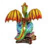 Glitter Lab 6.0 Inch Turquoise Dragon Ornament Christmas Tree Ornament , Hand Painted Embellished (1PC) - 2 of 3