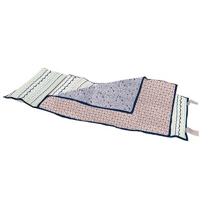 Bacati - Olivia Coral Navy Toddler Nap Mat