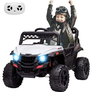 Jojoka 12V Kids Ride On UTV with Remote Control, Ride On Truck with Spring Suspension, Lights, AUX Port, Music,Toddler Electric Vehicles Toys - 1 of 4