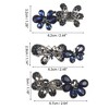 Unique Bargains Women's Bling Rhinestones Hair Clips Accessories Barrettes Hairpin Blue Black 3 Pcs - 4 of 4