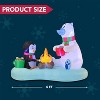 Joyfy 6 FT Christmas Inflatable Polar Bear & Penguin with Campfire - Blow Up Yard Decoration with Built-in LEDs for Xmas Party, Lawn, Winter Décor - 3 of 4