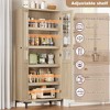 63" Tall Kitchen Pantry Cabinet, 5 Tier Freestanding Food Storage Cabinet with 2 Doors and Adjustable Shelves - 4 of 4