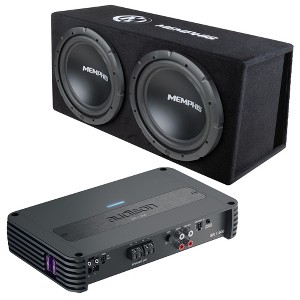 Memphis Audio SRXE212V Dual 12" Bass System with Audison SR 1.500 D-Class Mono Bass Amplifier - 1 of 4