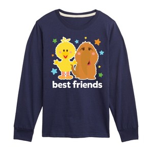 Boys' - Sesame Street - Best Friends Big Bird Snuffy-Toddler and Youth Long Sleeve T-Shirt Long Sleeve Graphic T-Shirt - 1 of 3