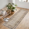 Acekool Modern Area Rug 2x6 Washable Low Pile Non-Slip Stain Resistant Accent Carpet for Living Room, Bedroom, Home Decor Gray - 3 of 4