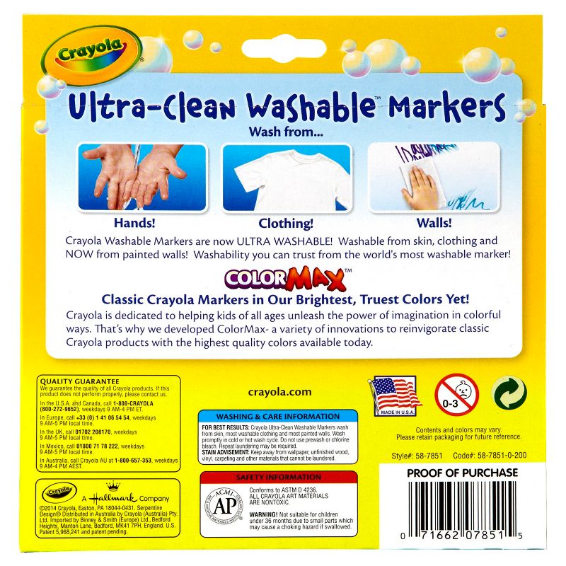 Crayola 10ct Washable Broad Line Markers - Classic Colors, 3 of 6