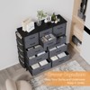 12-Drawer Fabric Dresser, Chest of Drawers with Wood Top & Metal Frame, Space-Saving Storage Organizer for Bedroom, Closet, Small Spaces - 4 of 4