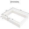 CAVINAS Full Size Wood Montessori Bed,Modern Integral Constructed Floor Bed with Super High Security Barrier and Door,Toddler Bed for Bedroom - 3 of 4