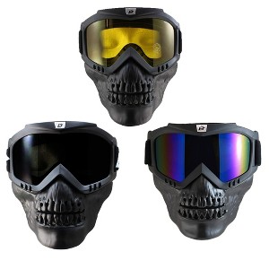 3 Pairs of Birdz Eyewear SKULLBIRD Safety Goggles with Blue, Yellow, Smoke Lenses - 1 of 4