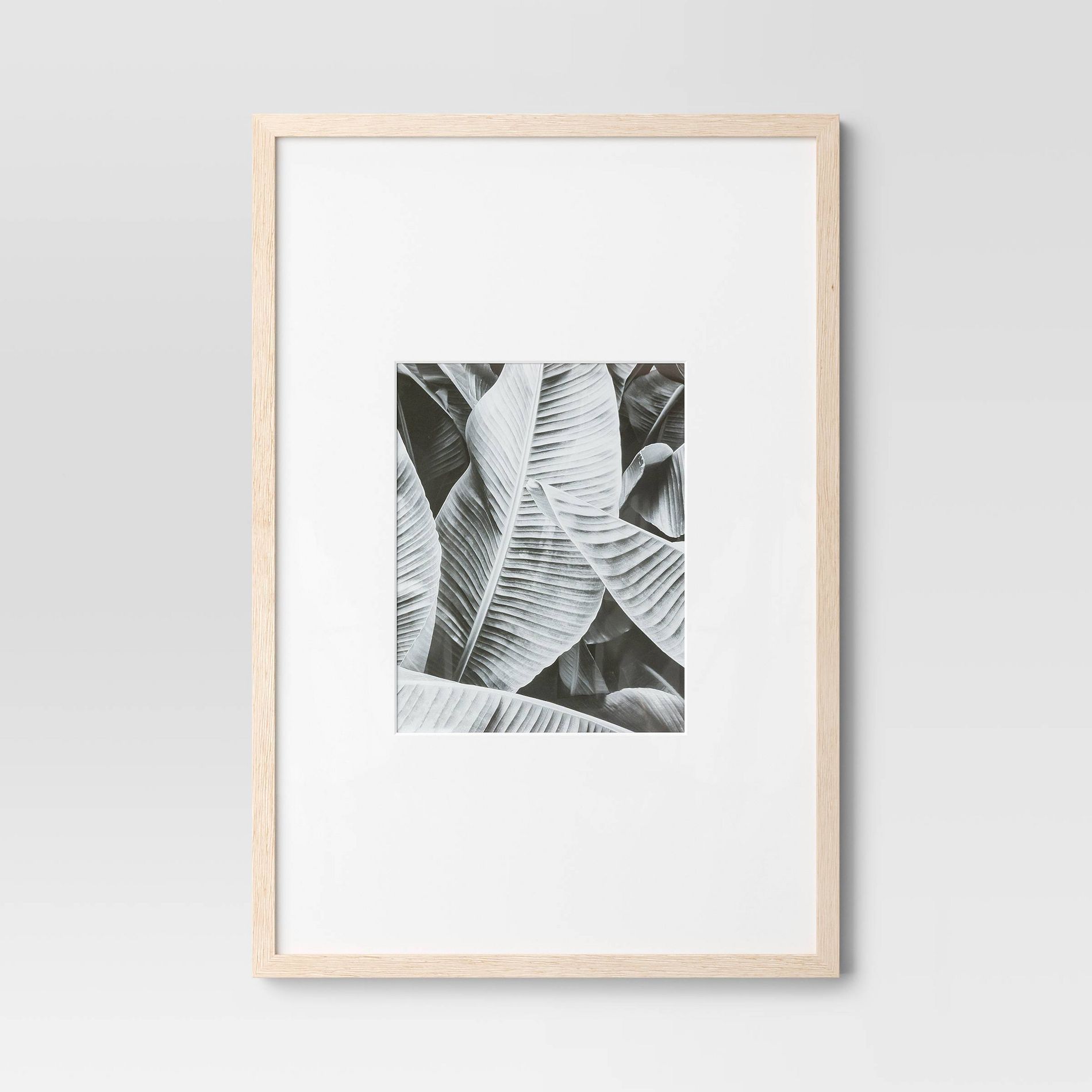 20" x 30" Matted to 11" x 14" Poster Frame Light Wood - Threshold™: Modern Style, MDF, Glass Pane