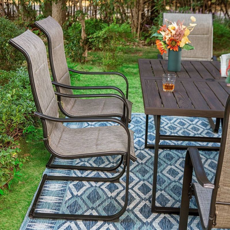 2pc Patio C-Spring Sling Chairs - Captiva Designs, 5 of 8